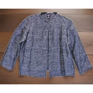 Eileen Fisher Women's Blazer Jacket Organic Italian Linen Cotton ButtonUp Sz PM